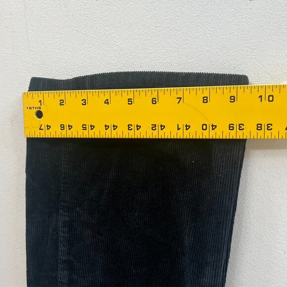 Pilcro Pants Women's Size 26 The Icon Dark Blue Corduroy Flared Mid Rise - Picture 8 of 11